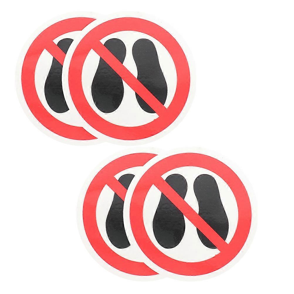 Self Adhesive Do Not Warning Vinyl Sticker Labels 4Pcs
