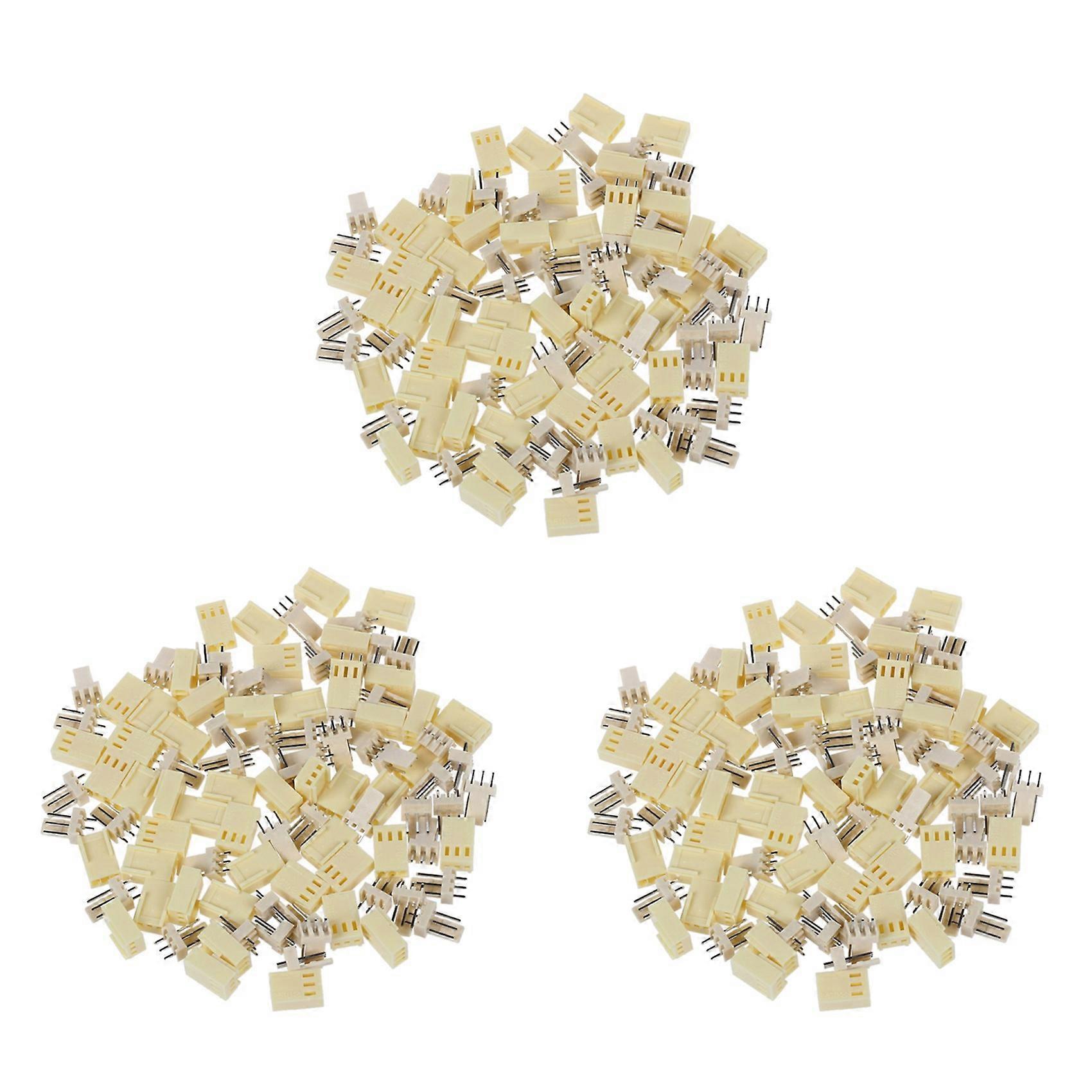 150 Pieces KF2510-3P 2.54mm PCB Header 3-Pin Connector Crimp Terminal Housing