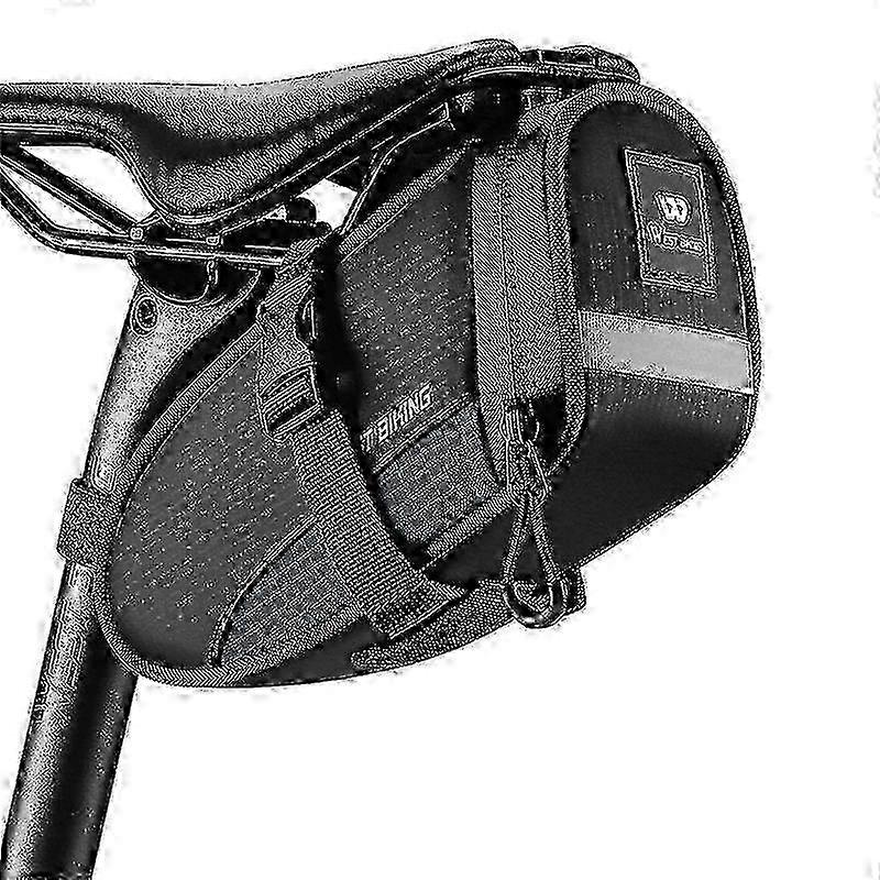 Waterproof Bicycle Tail Bag for Outdoor Use by WEST BIKING Model YP0707363 1.2L Capacity Black and Blue Color Scheme w