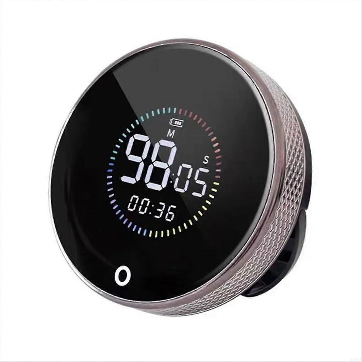 Color Screen Timer Magnetic LED Silent Rechargeable Multifunctional for Kitchen Beauty Exercise Time Reminder