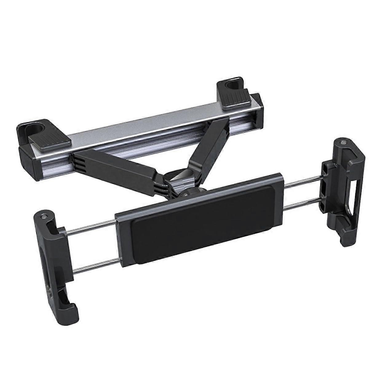 Car Headrest Tablet Holder Adjustable Length Rotating Backseat Phone Mount with NonSlip Protection