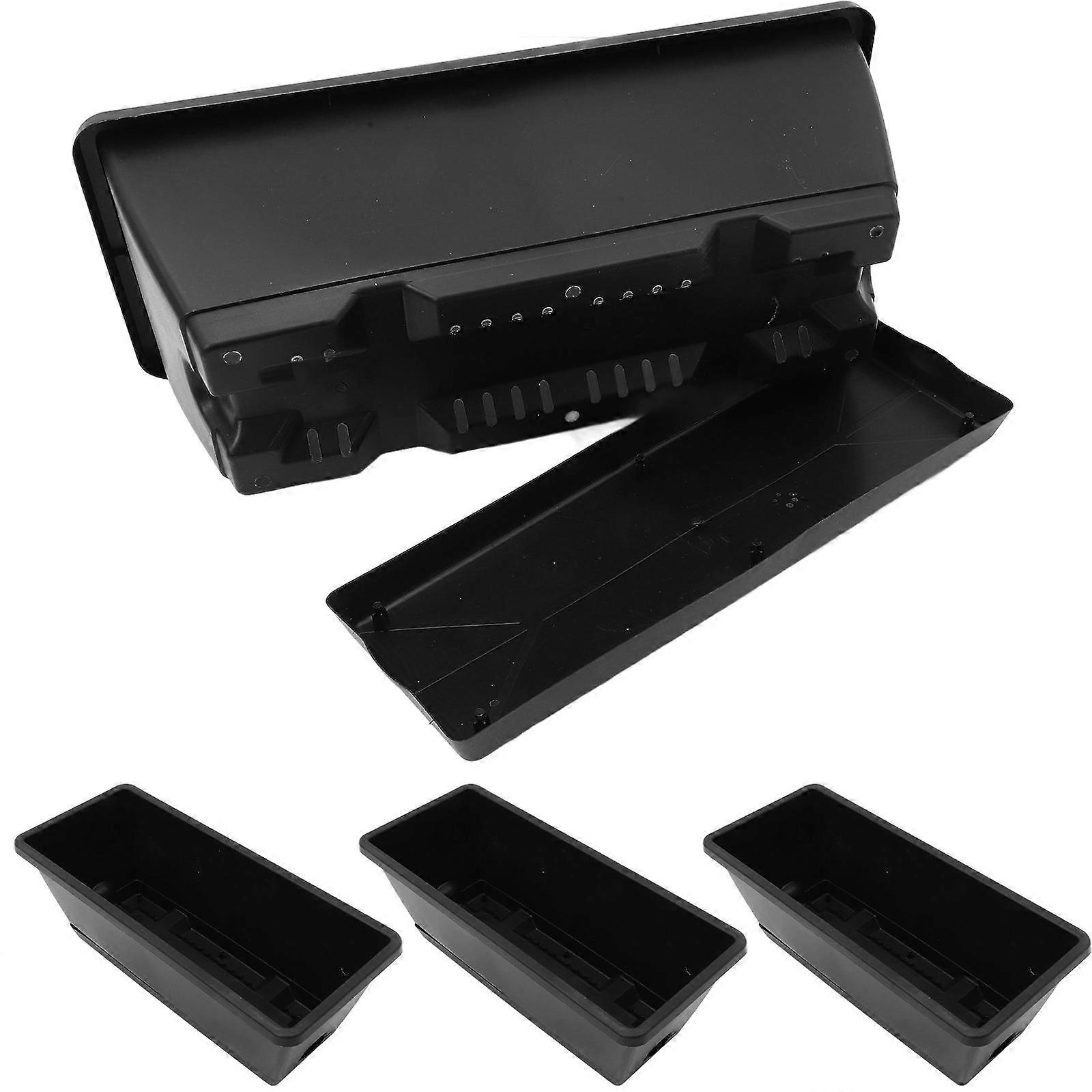 Garden Supply Rectangular Flower Pot for Vegetable Growing 4Sets