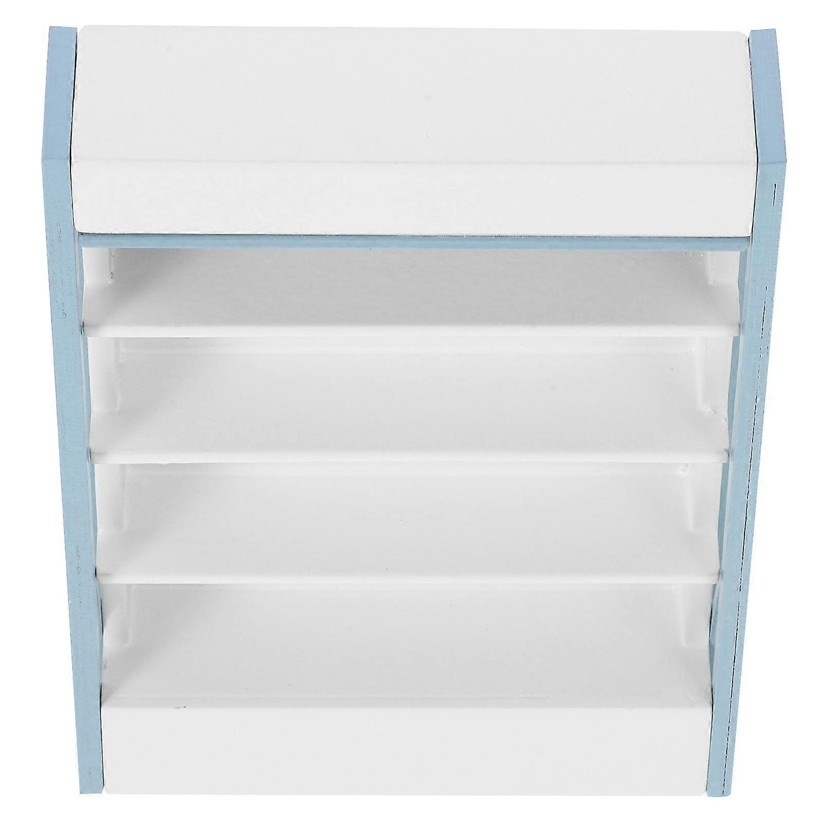 Miniature Supermarket Shelf Dollhouse Accessories Simulation Play 1Set