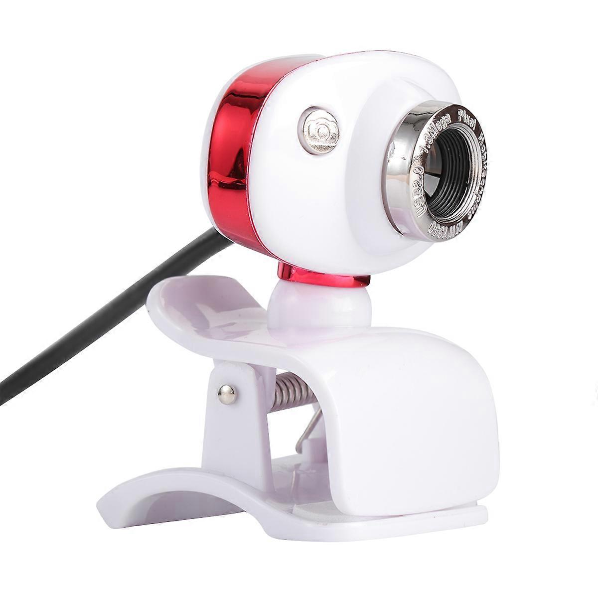 USB Webcam Rotatable Camera with Microphone Clip for Pc Laptop