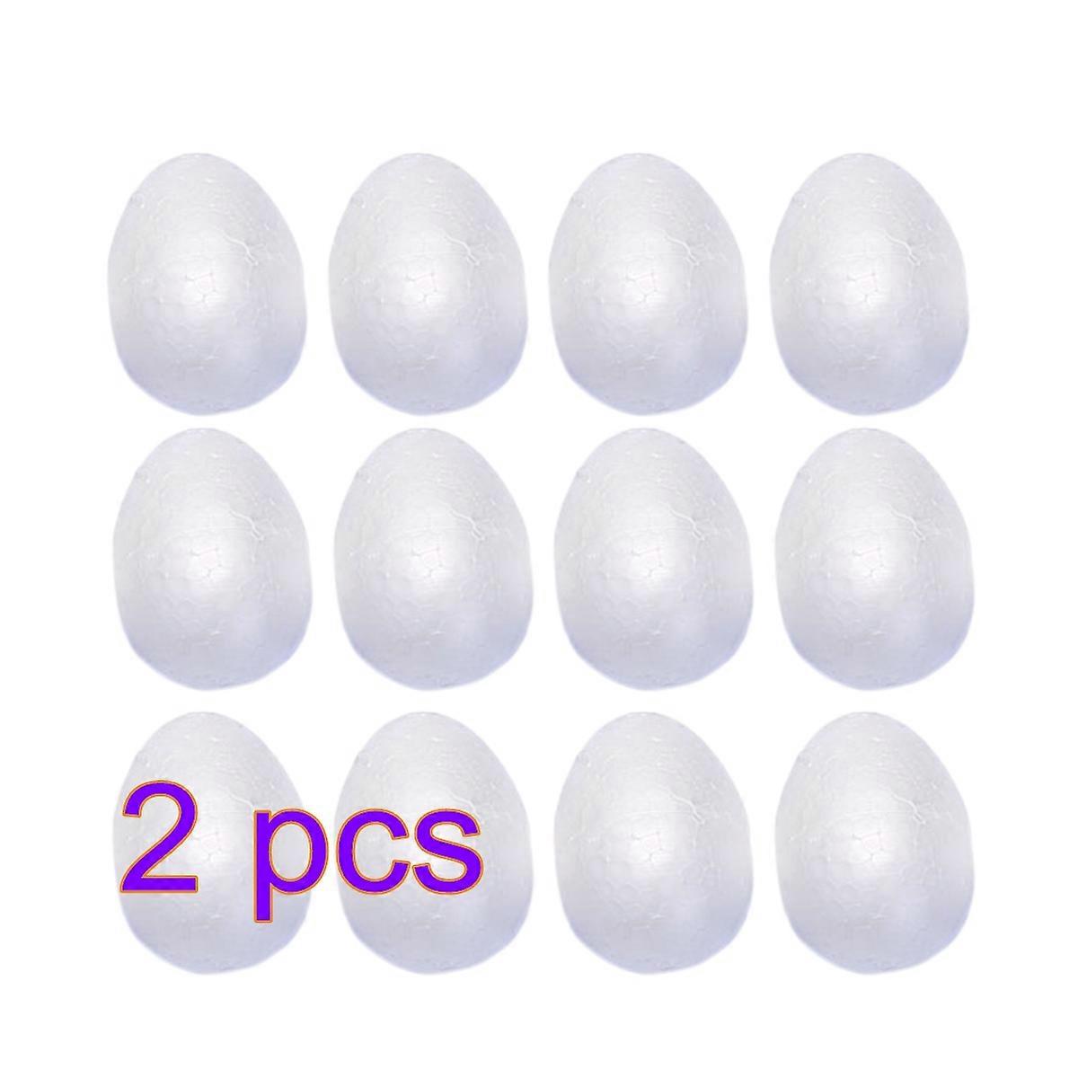 Hand-Painted Coloring Toy Easter Eggs 24Pcs White DIY Craft Set