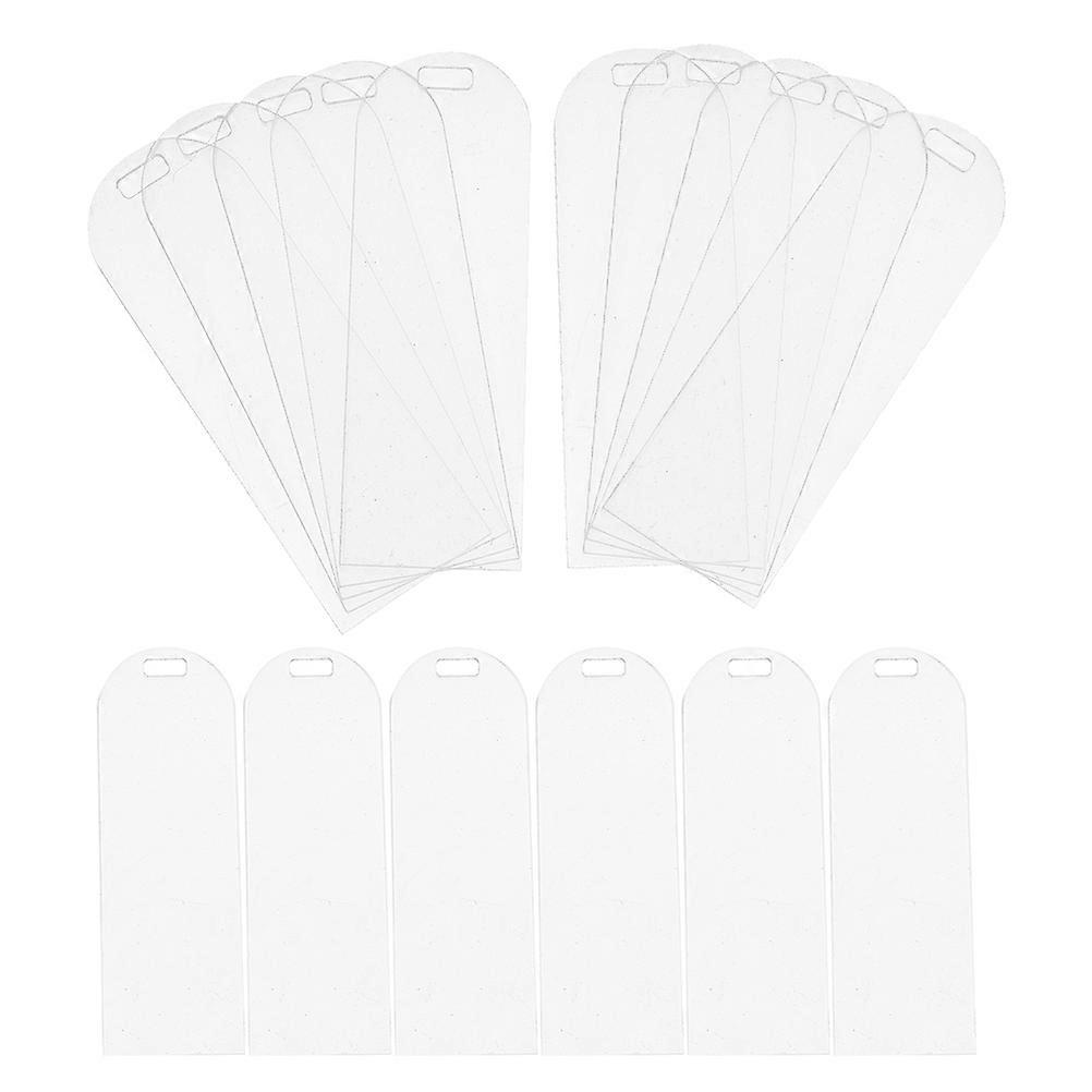 30Pcs Transparent Acrylic Bookmarks for DIY Crafting Use