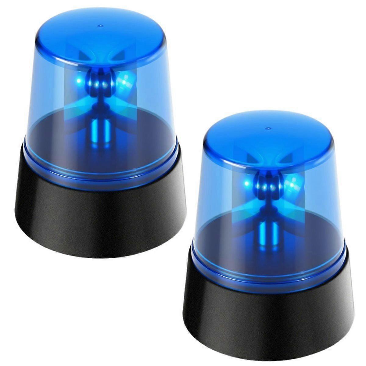 2Pcs Rotating Strobe Light, 360 Degree Rotating Light, Disco Bar Party Decorative Light Blue