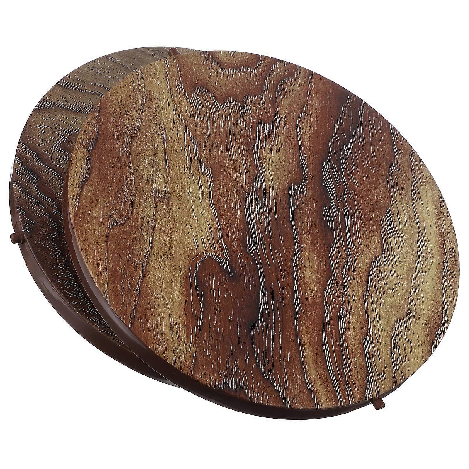 Wood Grain Trash Can Lid Replacement for Home Use 2Pcs Wood Grain Trash Can Lid