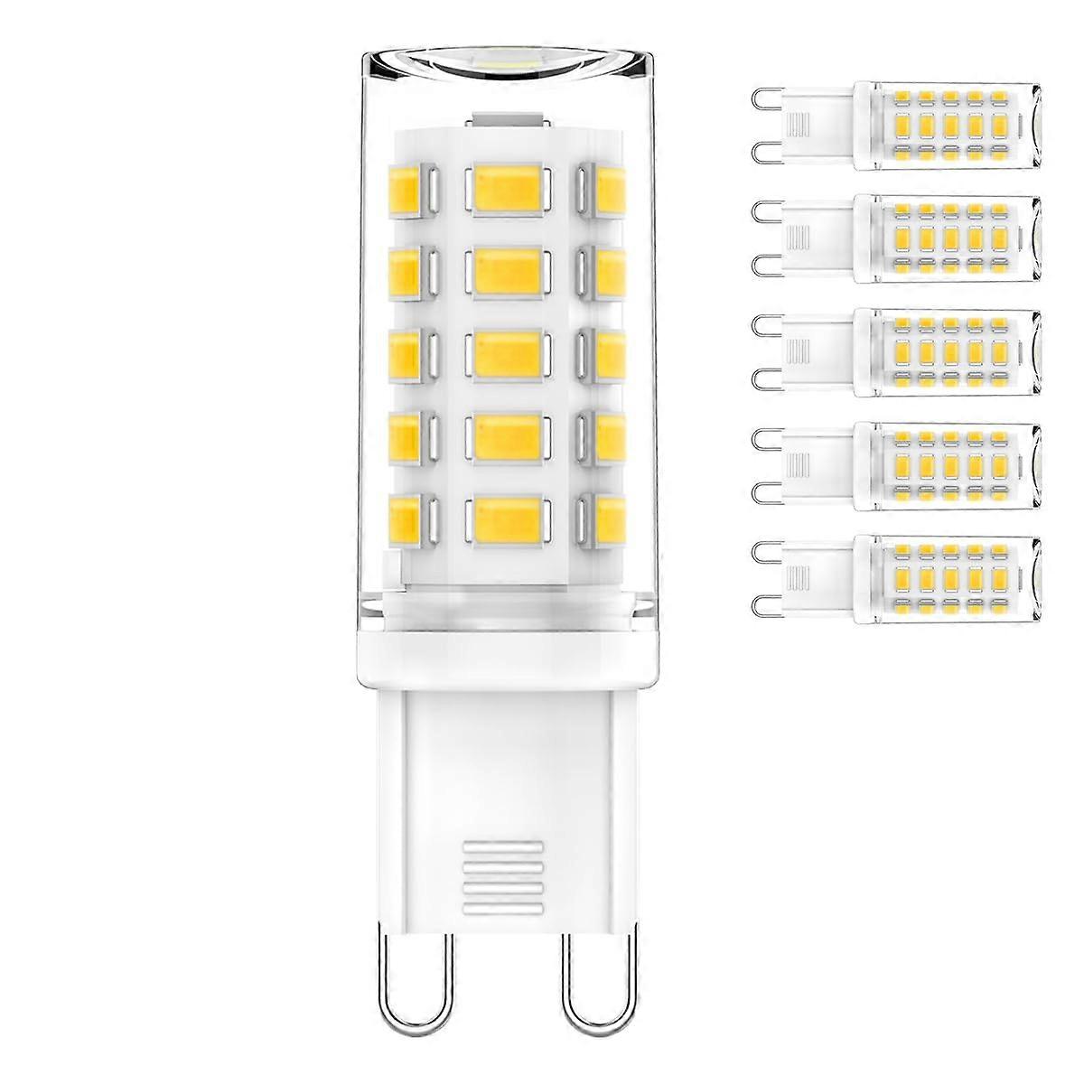 G9 LED Bulb 4W 4000K Neutral White Non Dimmable Energy Saving Flicker  for Chandeliers 6 Pack