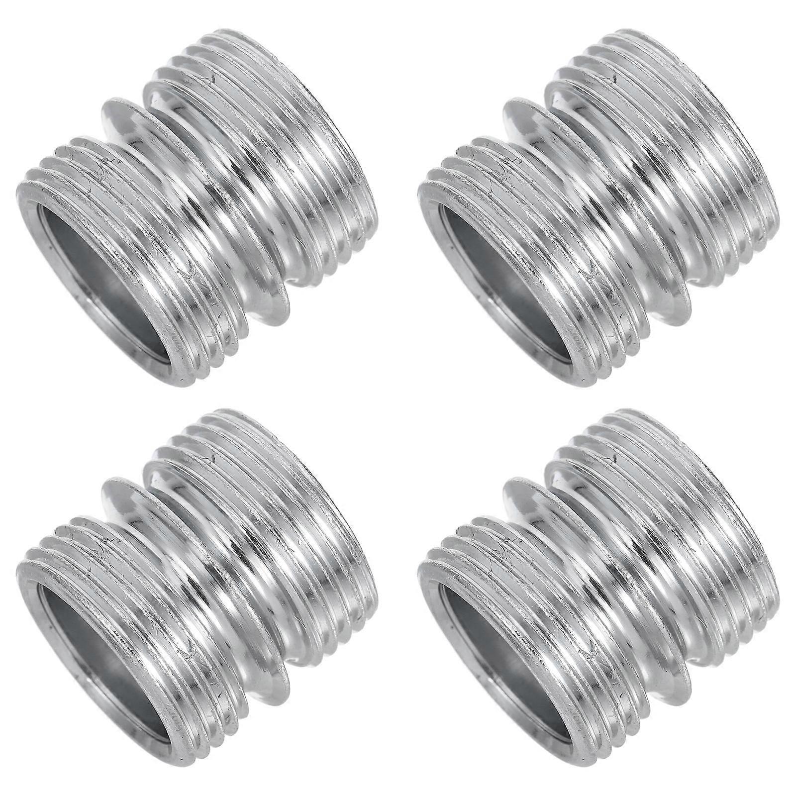 Connector Storage Shelf Connector for Home Use 4Pcs Metal Support Nut Silver