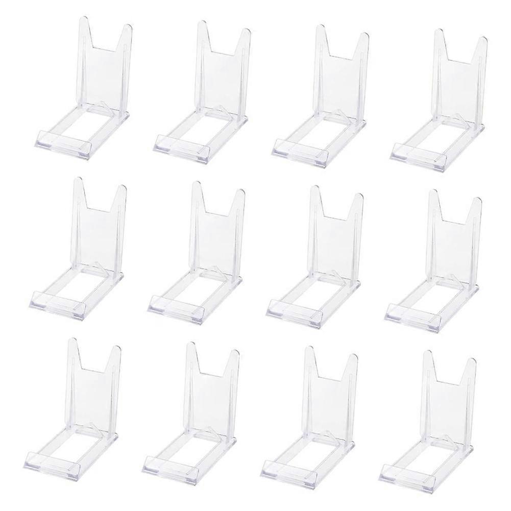 12 Photo Stands, Book Stands Transparent Adjustable Stand Plate Display Stand for Displaying Artworks Photo Frame Stand