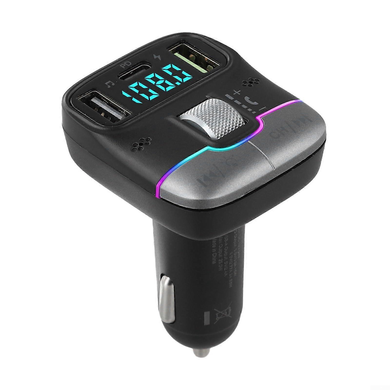 Seamless Audio Streaming Car MP3 Player With FM Support, PD25W Fast Charge, Safety Features