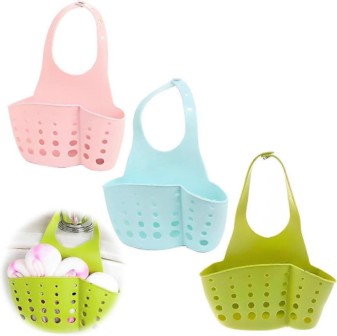 3pcs Kitchen Sink Strainer Drain Basket Multifunctional Hanging Sink Strainer Waste Filter