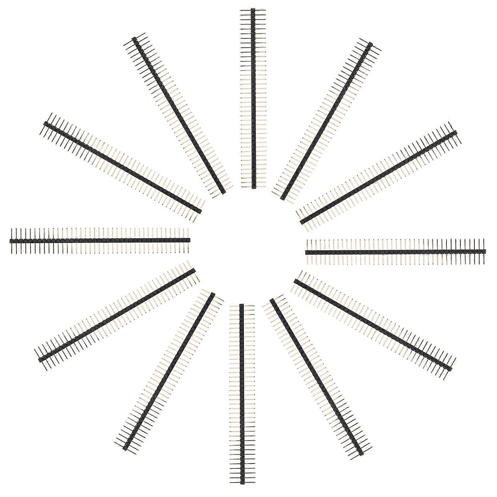 Golden Female Single Row Pin Header 20Pcs for Versatile Electronic Use