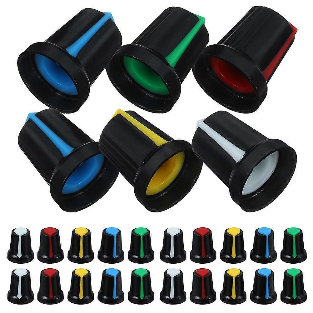 150Pcs Potentiometer Rotary Knob Plastic for Mixer Console Control