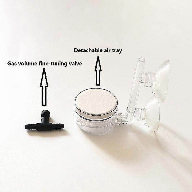 1Pc Aquarium Atomizer Transparent CO2 Diffuser Purifier Integrated PC Material Special Ceramic Plate Fish Tank CO2 Atomizer