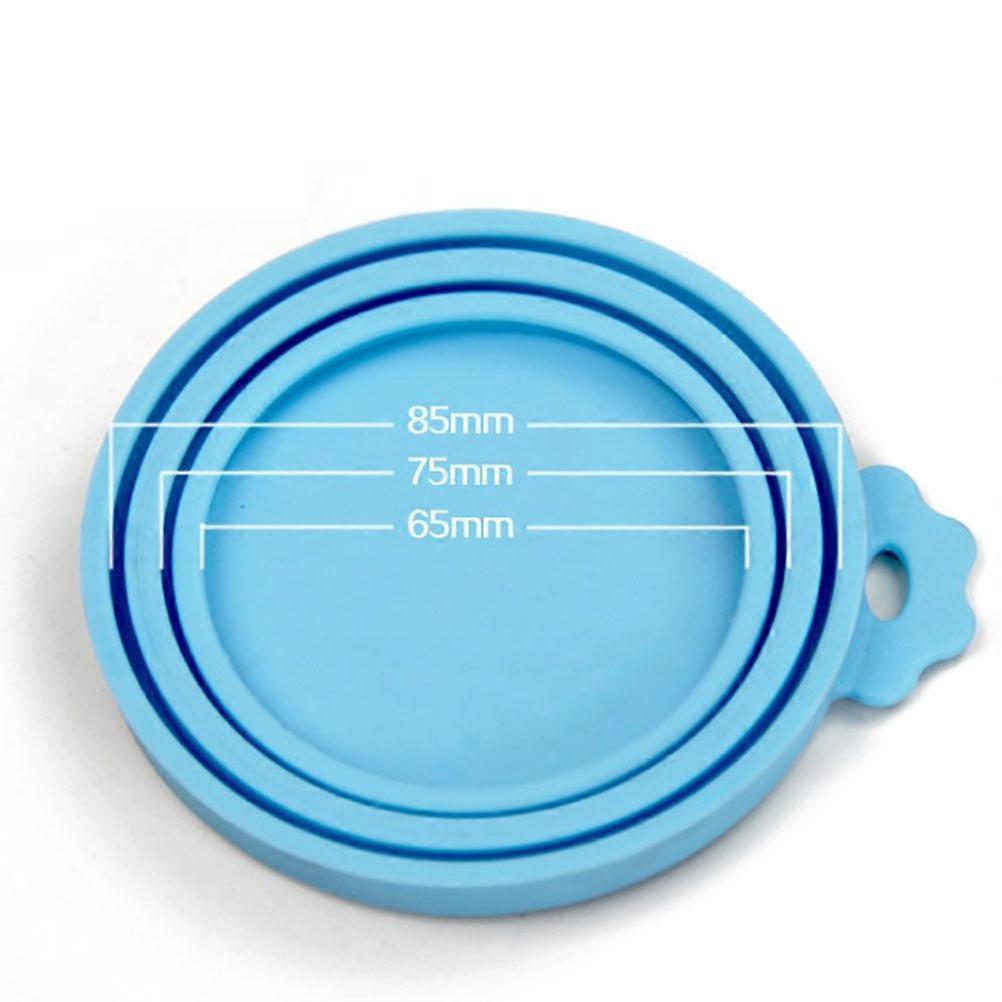 Silicone Storage Cover Lid Blue Lunch Boxes Low Temperature Resistance 4Pcs