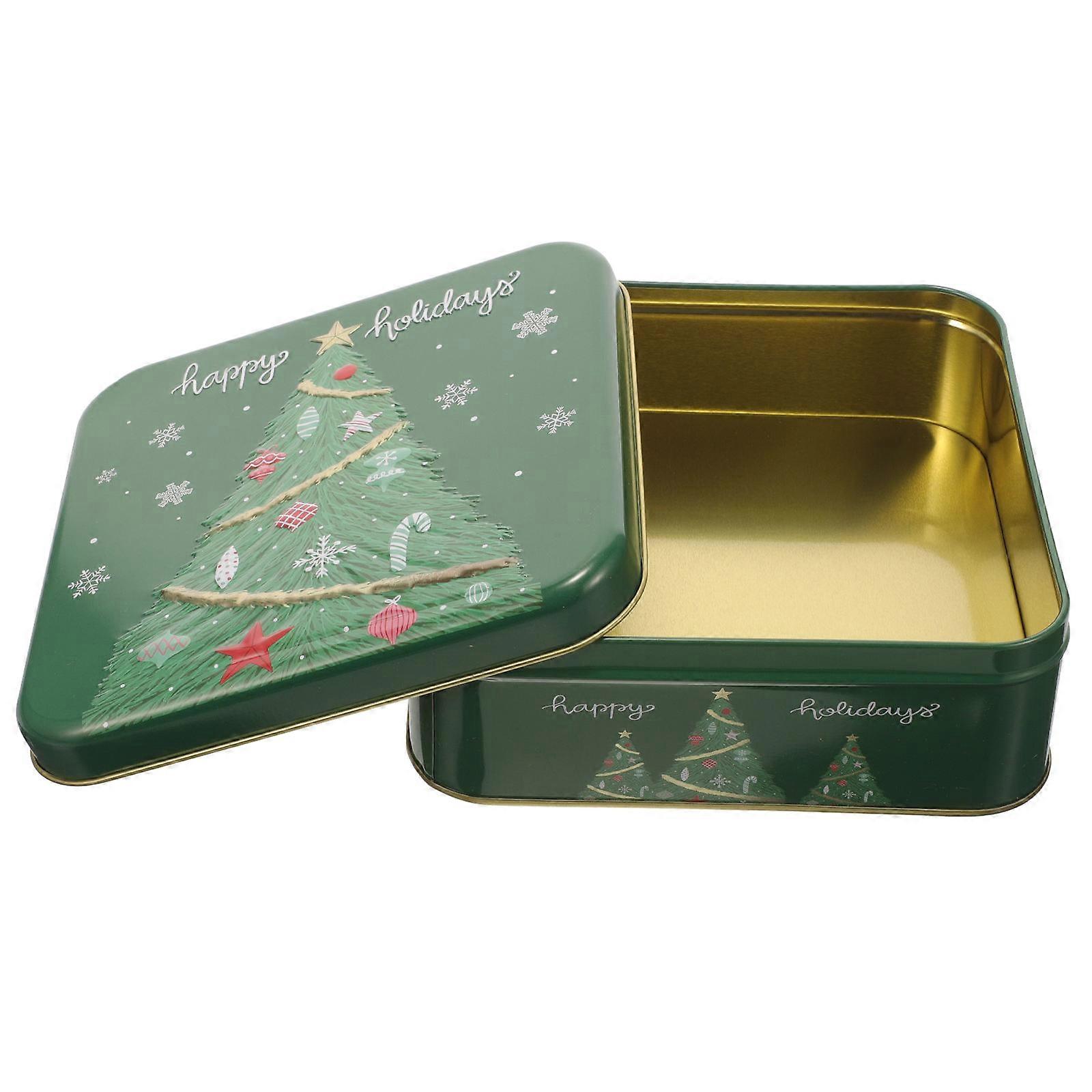 Beautiful Cookie Boxes Small Trinket Box Storage for Biscuits and Candies Green 1Pack