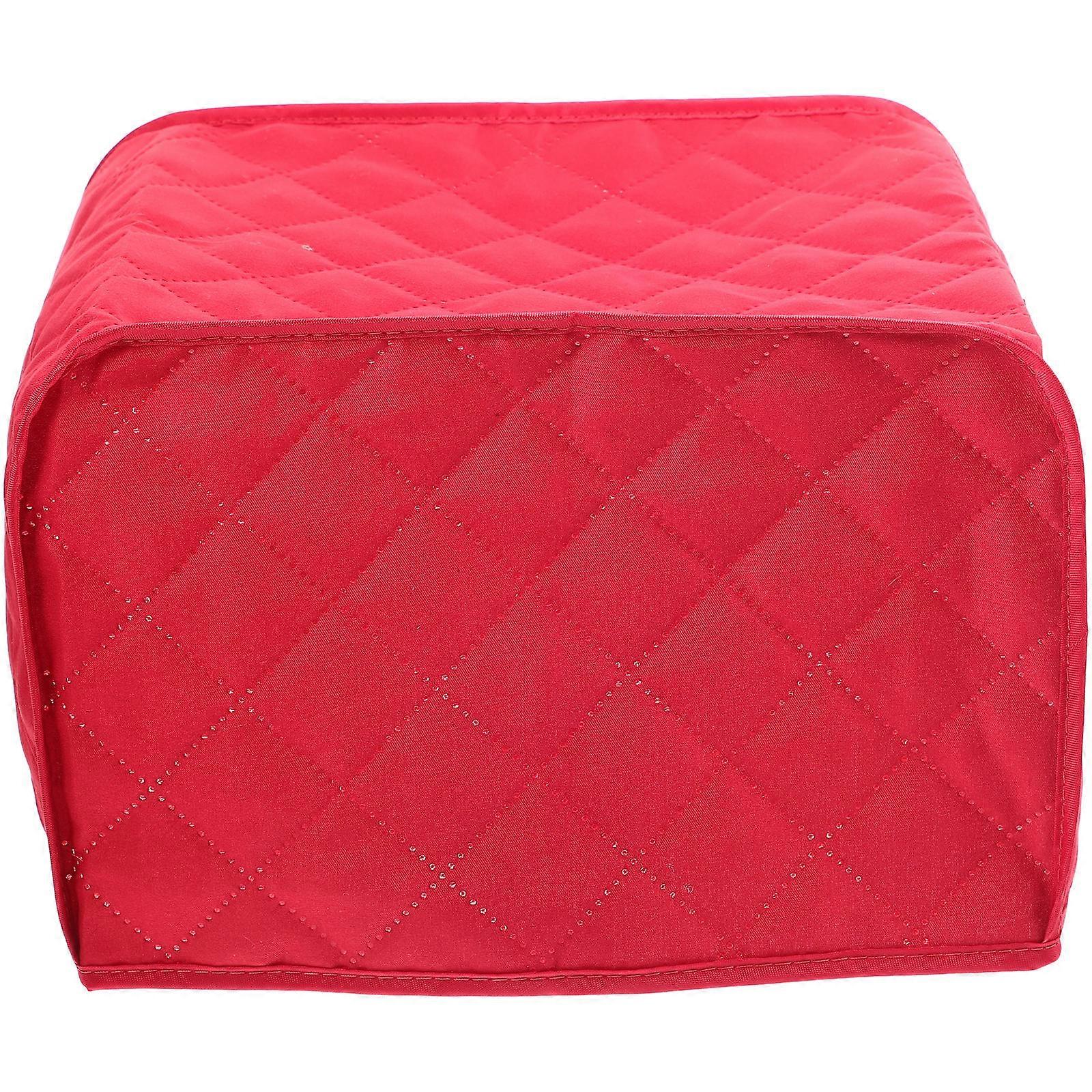 Dust-Proof Toaster Cover Wear-Resistant Bread Maker Protector Red 1Pcs For Kitchen Use