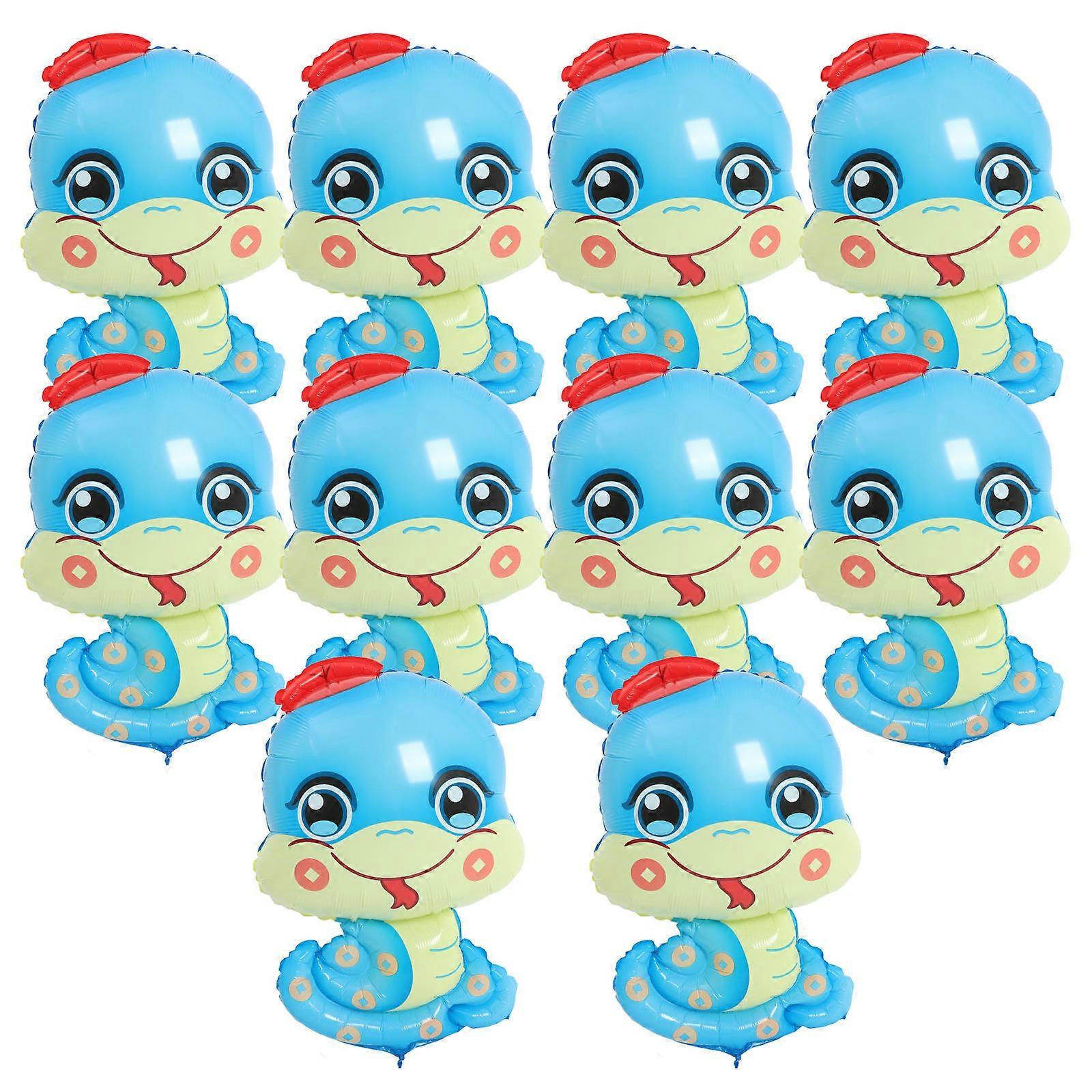 10Pcs Pattern Balloons for Decoration Plastic Party Snake Balloons