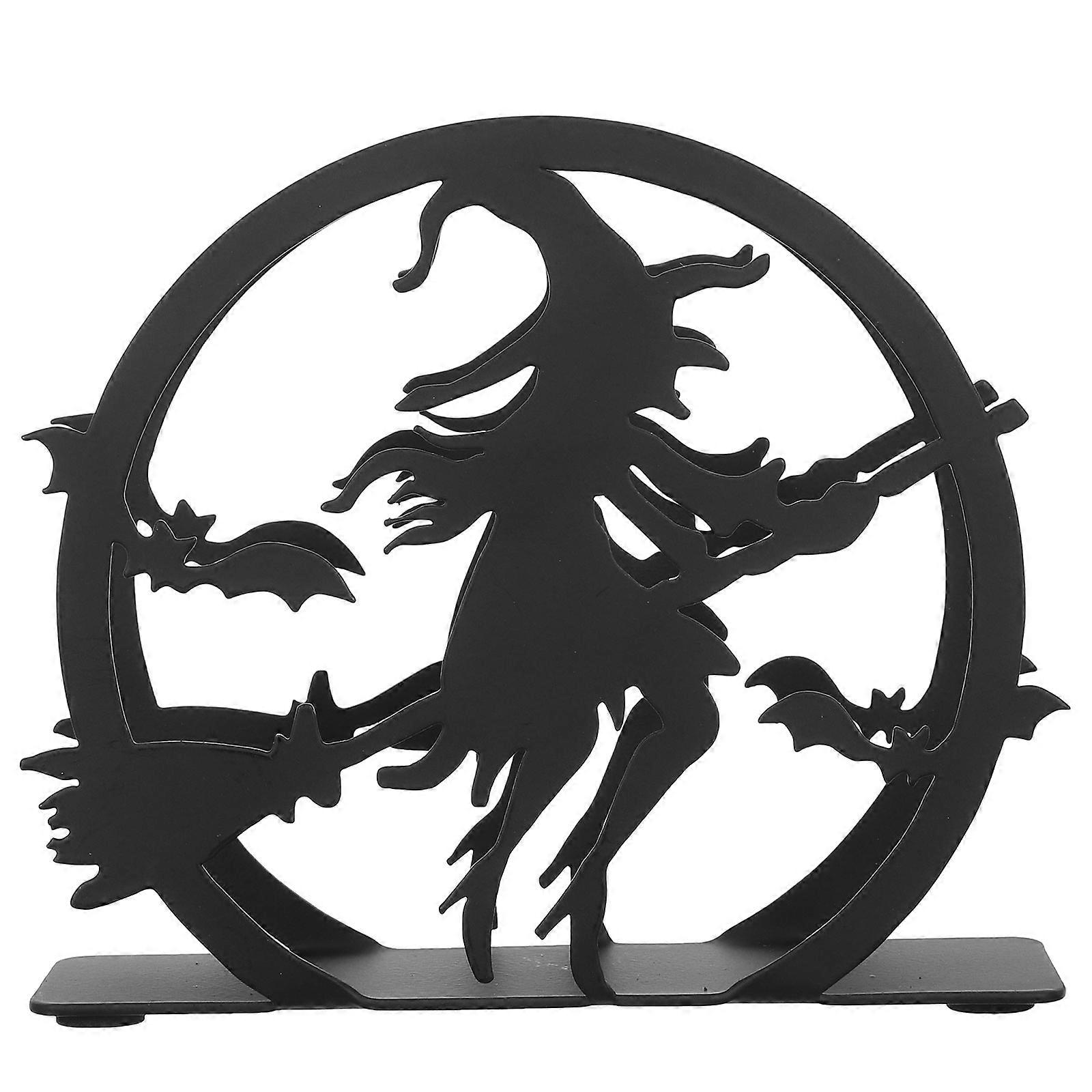 Black Iron Napkin Stand for Tabletop Decoration Sturdy Holder