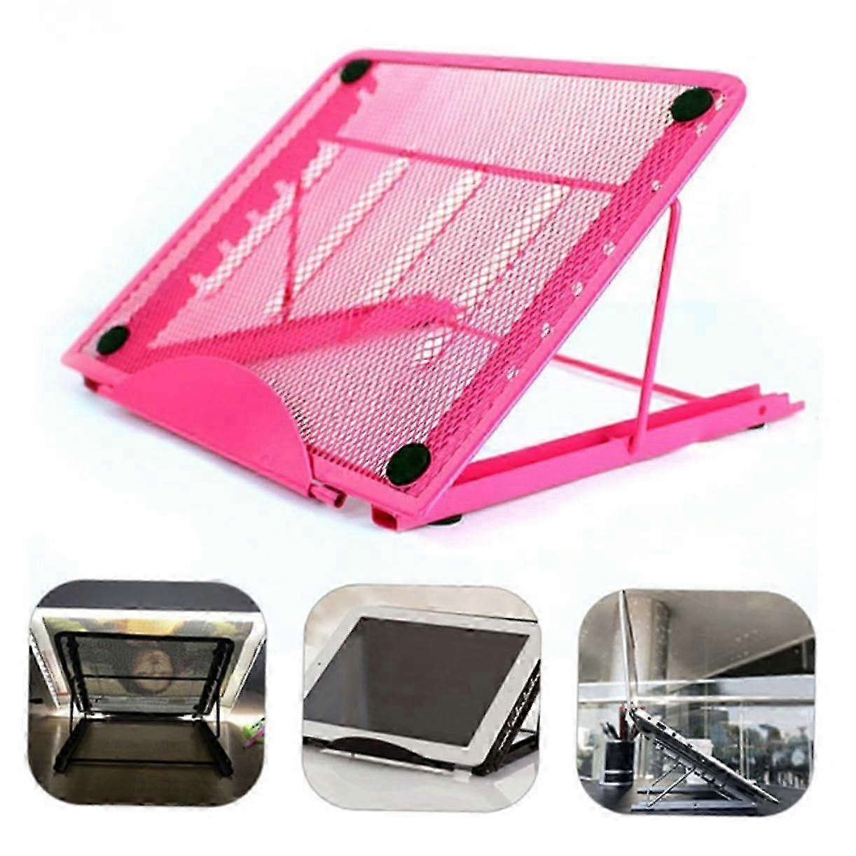 Laptop Stand Adjustable Notebook Bracket Support Folding Computer Bracket Cooling Base NonSlip Pad 2025