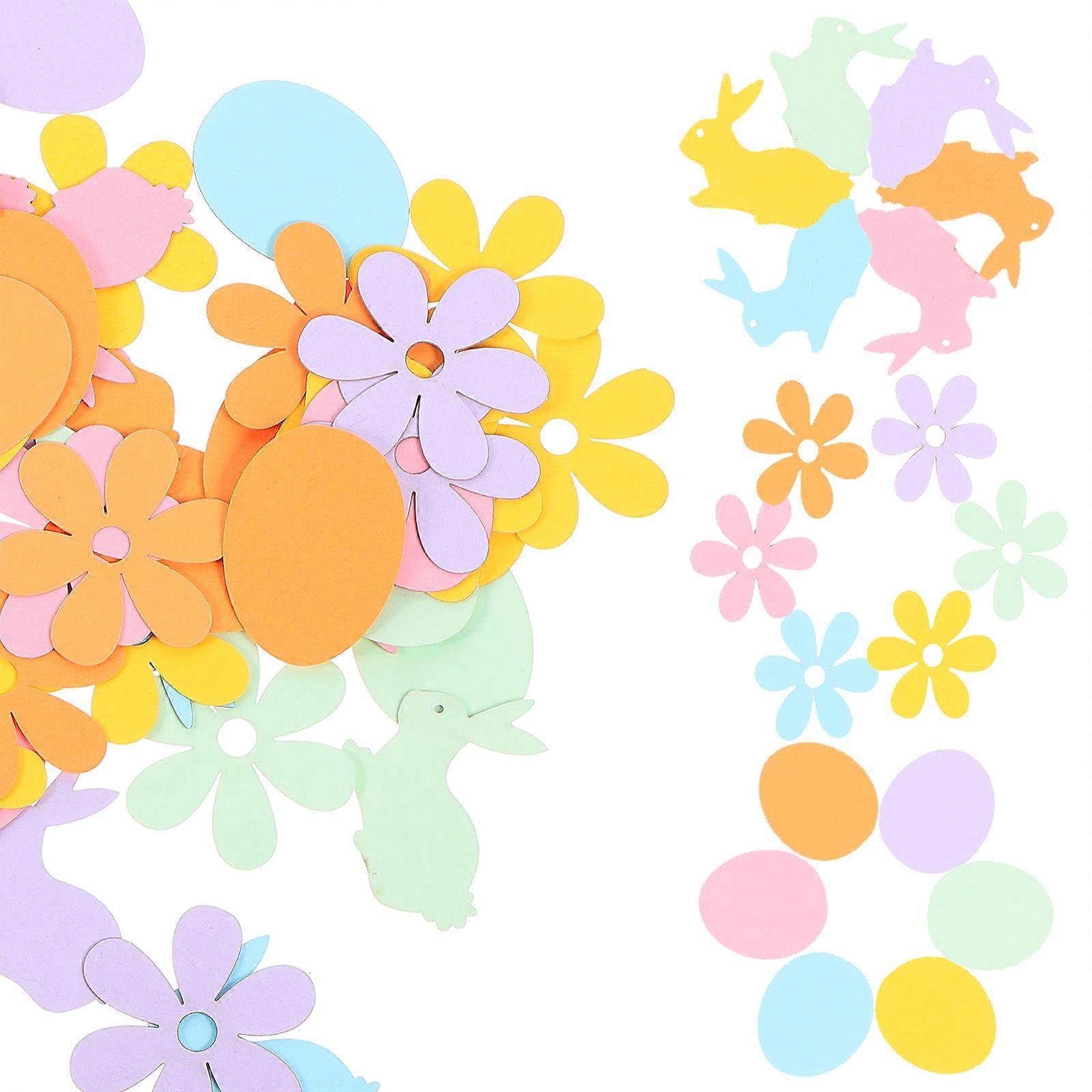 Easter Confetti Paper Decoration for Table with 500Pcs Easter Party Elements