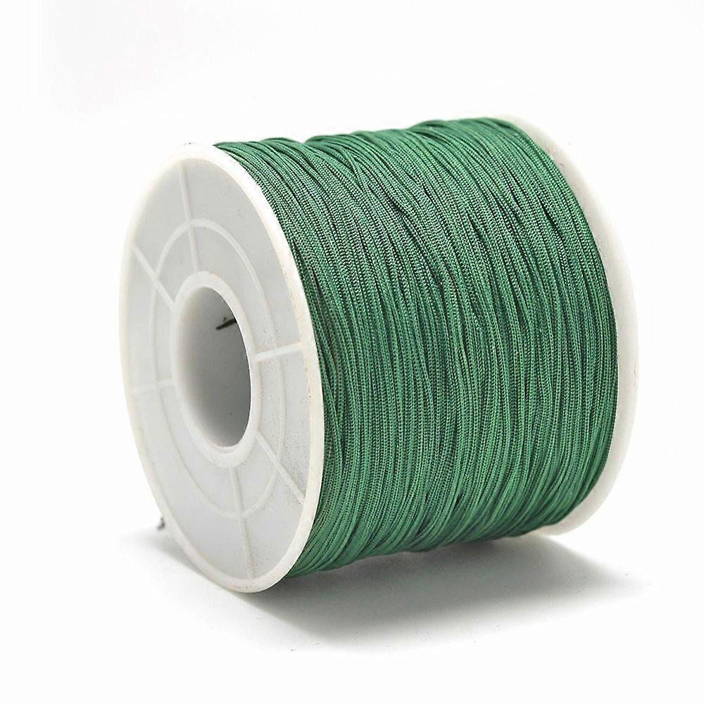 Polyester Cords Dark Green 0.5~0.6mm about 131.23~142.16 yards(120~130m)/roll