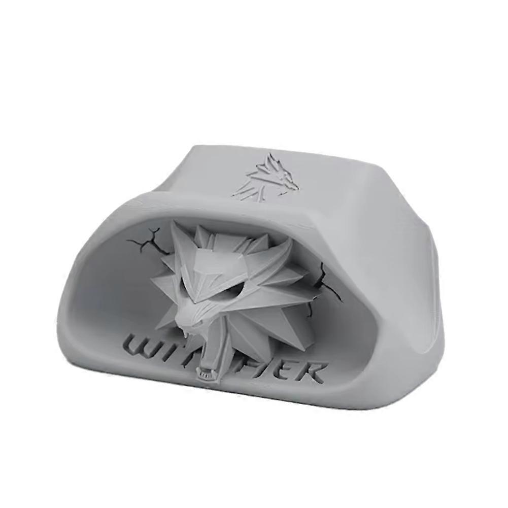 Wolf Head Game Controller Base for Xbox Gamepad Gaming Computer Accessories Game Desktop Storage Organizer Gray