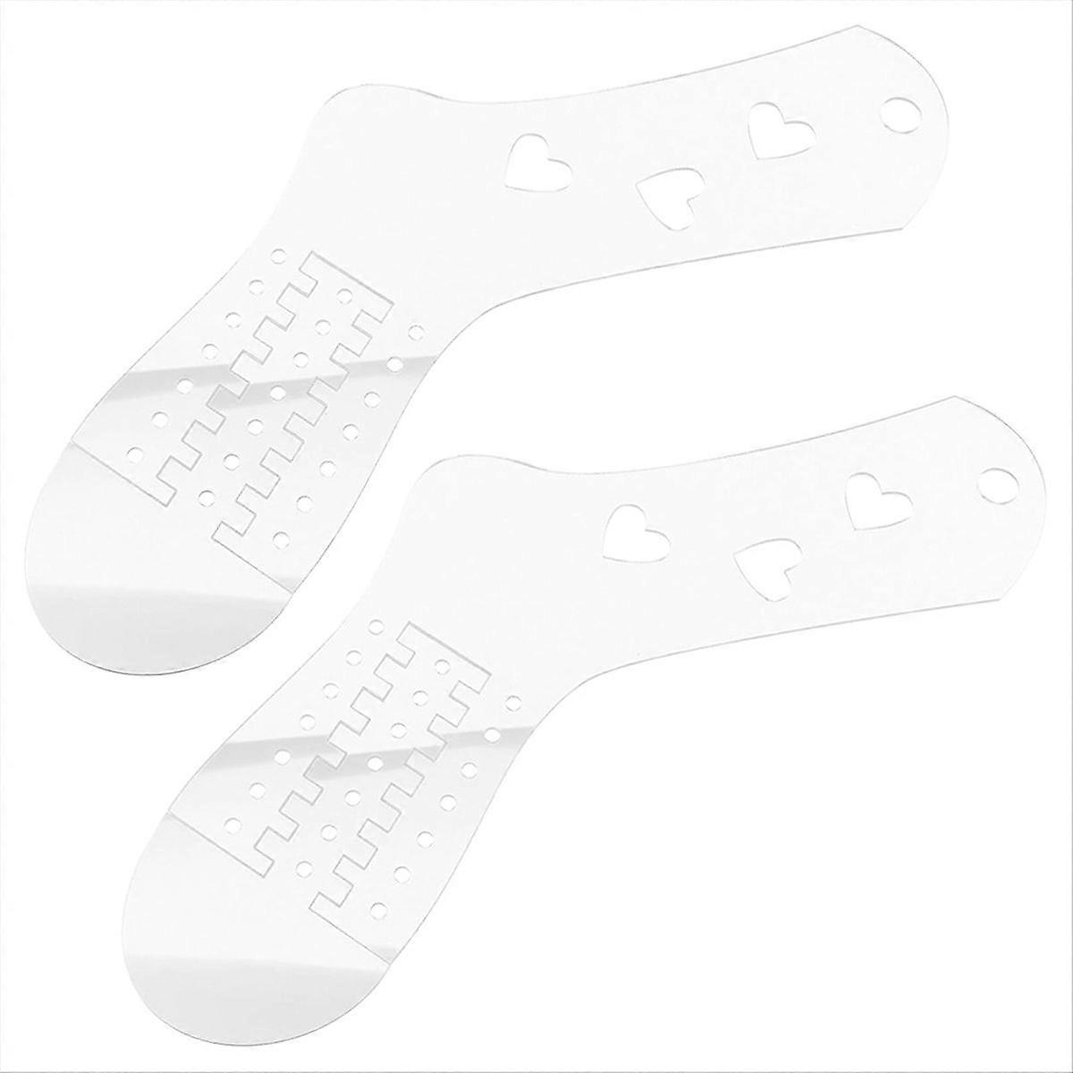 2PCS Sock Blockers for Knitting, Acrylic Adjustable Sock Model