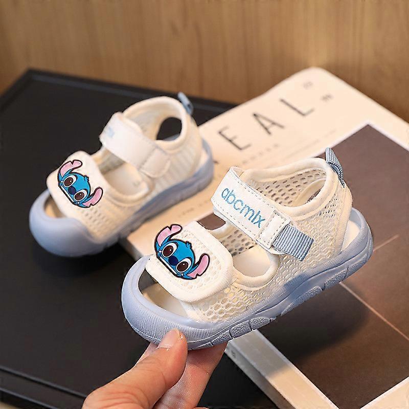Disney minnie boy Breathable Mesh Sandals  Summer New Baby Girl Slippers Mickey Mouse Beach Shoes Baby Soft-Sole Toddler Shoes