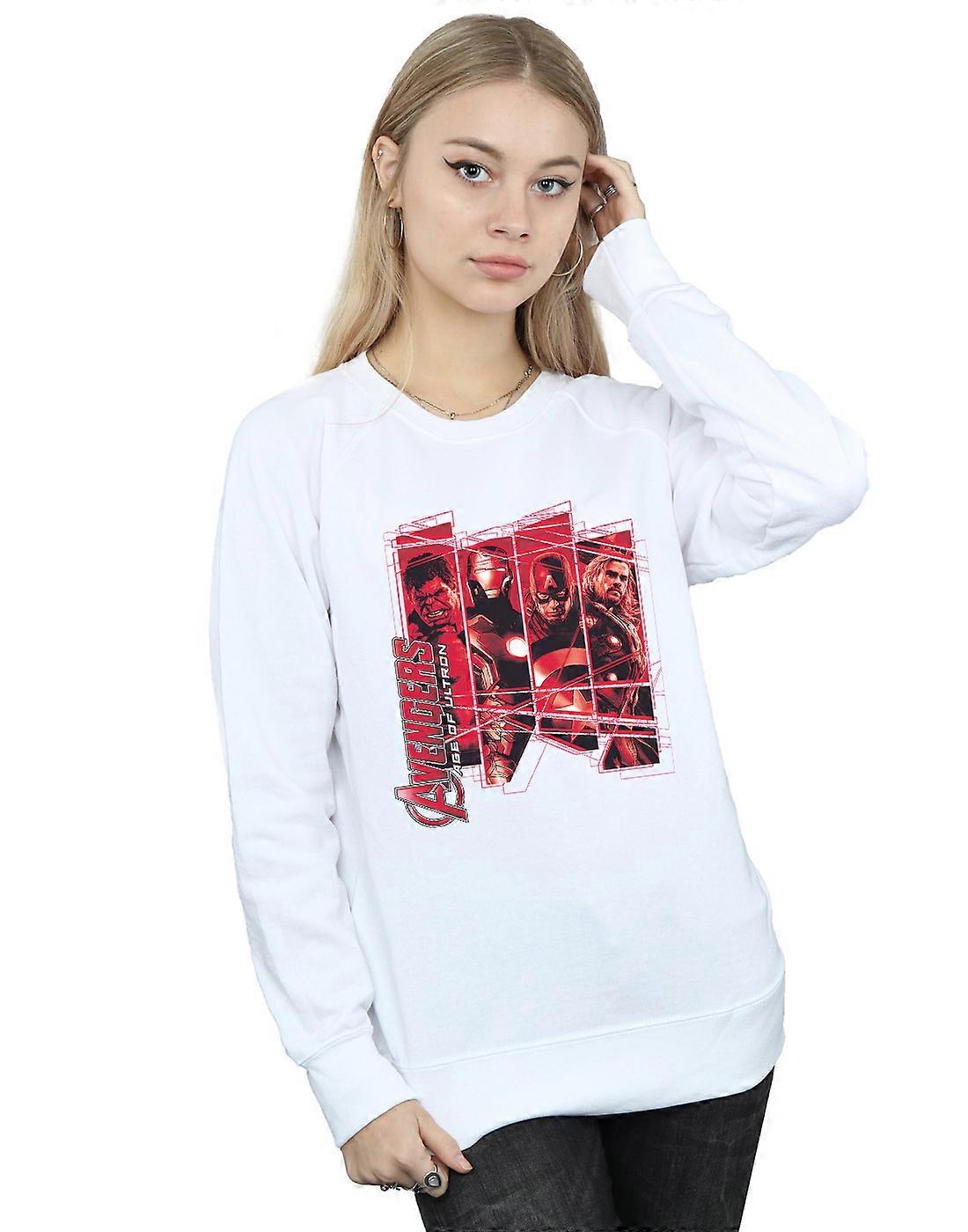Marvel Women's Avengers Team Collage Sweatshirt