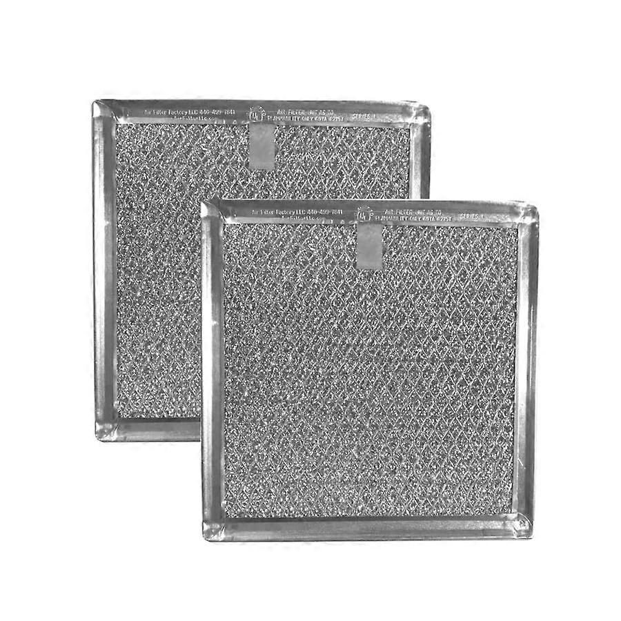 2 Pack Microwave Grease Filter Replacement for GE AP5331907 Aluminum Mesh Easy Install