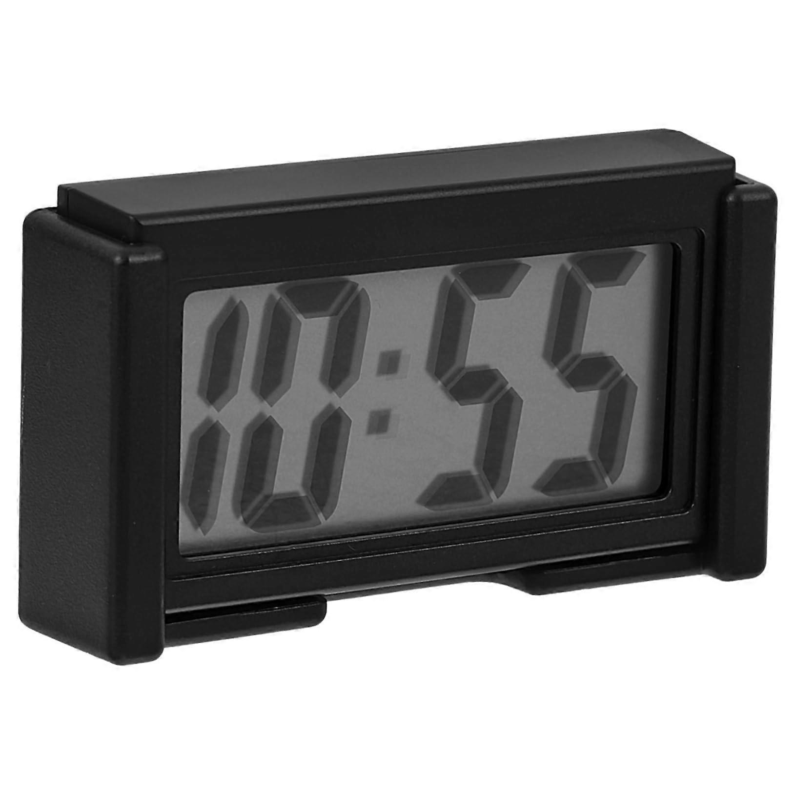 Car Dashboard Digital Clock with Clear LED Display, Compact Mini Vehicle Clock for Desk or Home