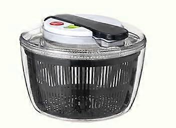 Large Capacity Salad Spinner 21cm with Removable Dual Basket and OneHanded Push Control