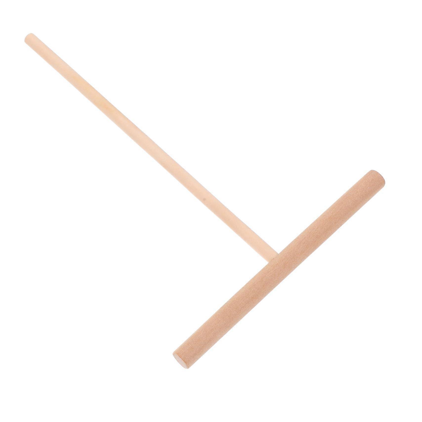 Wooden Crepe Spreader for Uniform Thin Batter Pancake Making Essential Natural Kitchen Tool