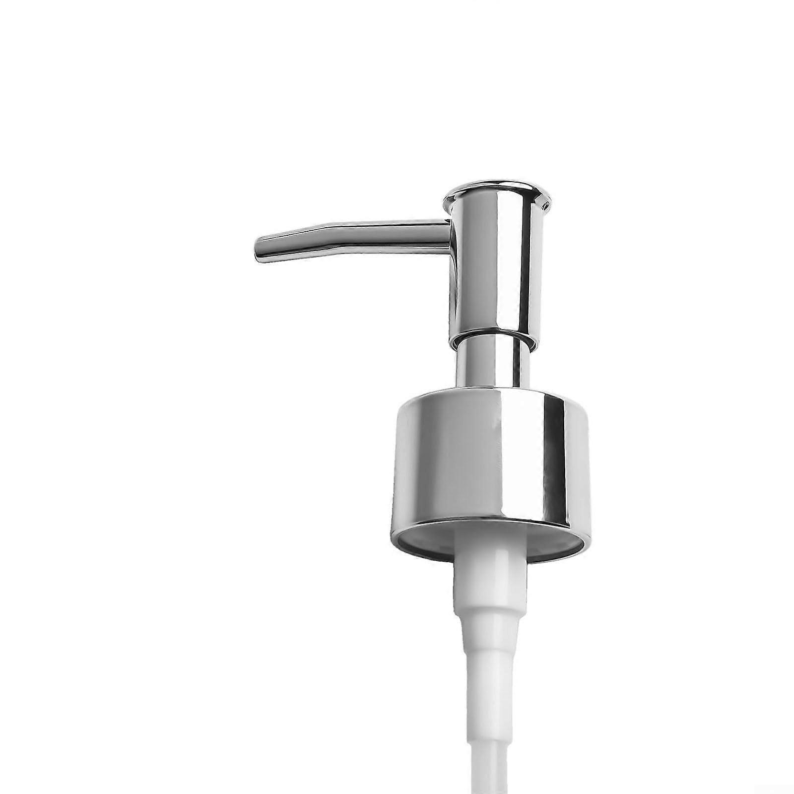 Soap Dispenser Pump Replacement 28/400 Thread, LeakProof Metal Lotion Pump Head for Kitchen or Bathroom, Silver