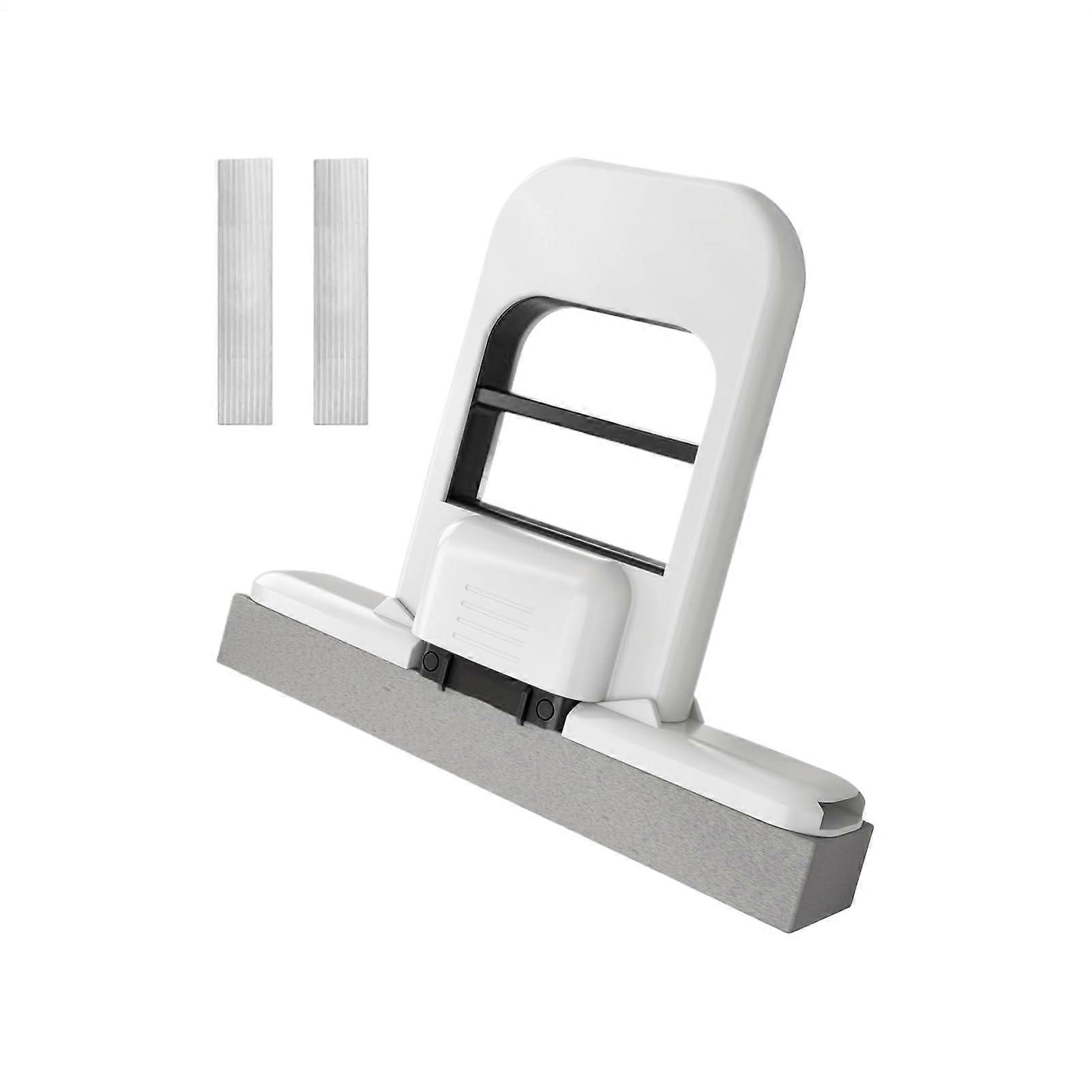 Mini Mop with 3 Replacement Sponge Heads, Strong Absorption for Kitchen Bathroom and Tight Spaces