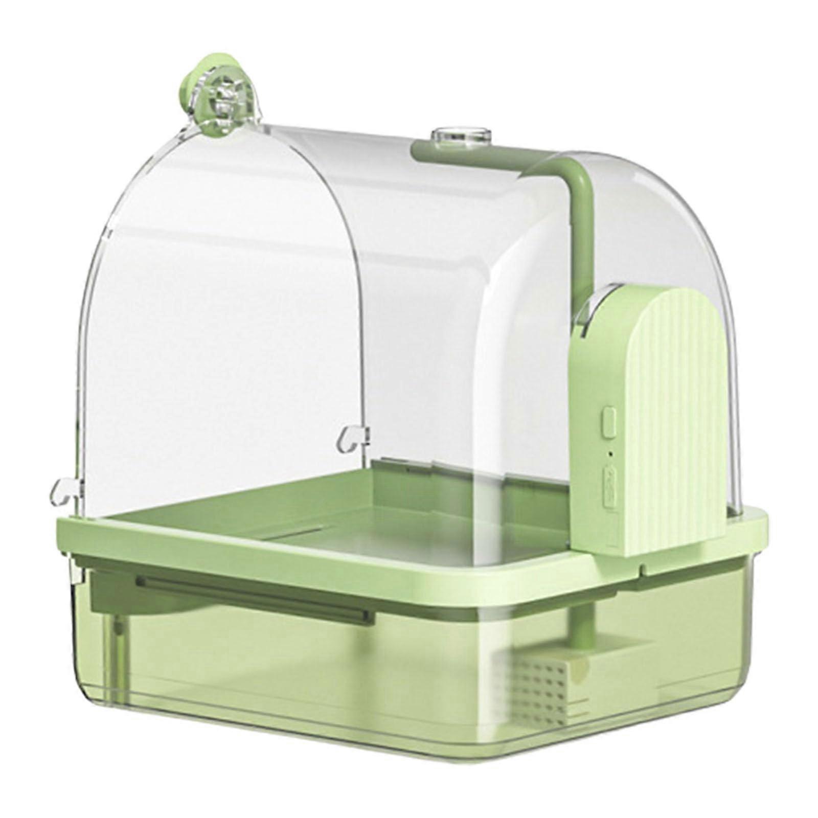 Automatic Bird Bath Fountain with Wireless Sensor and Adjustable Water Flow for Parrots