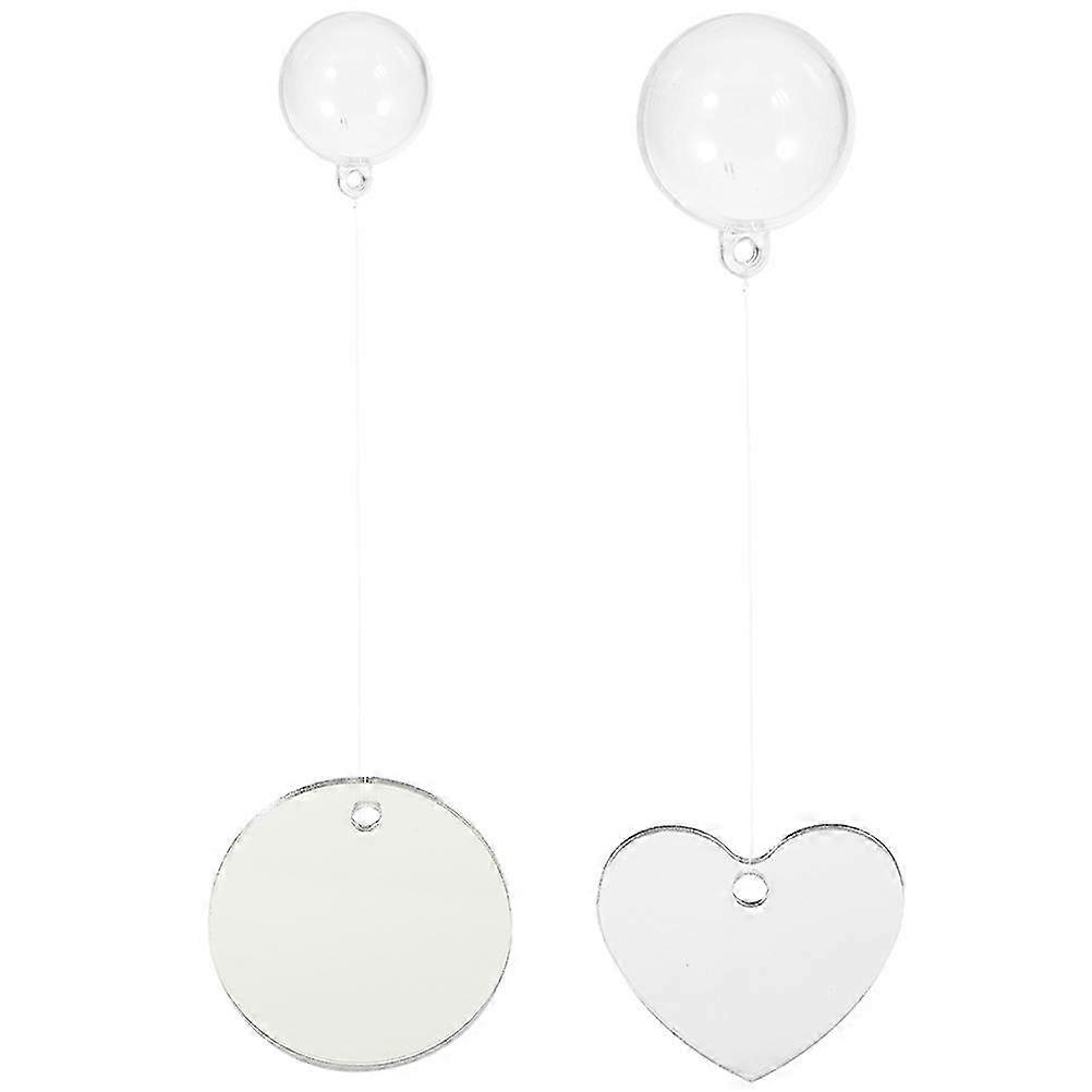 2 Sets Acrylic Betta Mirrors Attractive Aquarium Decorations for Betta Fish