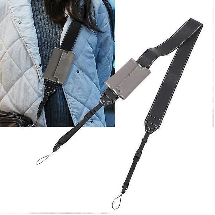 BESTLIFE PU Leather Camera Neck Strap - Black - Comfortable and Ergonomic