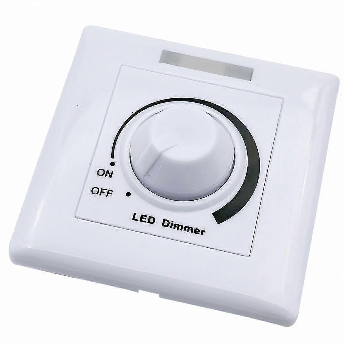 LED Wall Light Dimmer Switch with Rotary Knob for Adjustable Brightness Control
