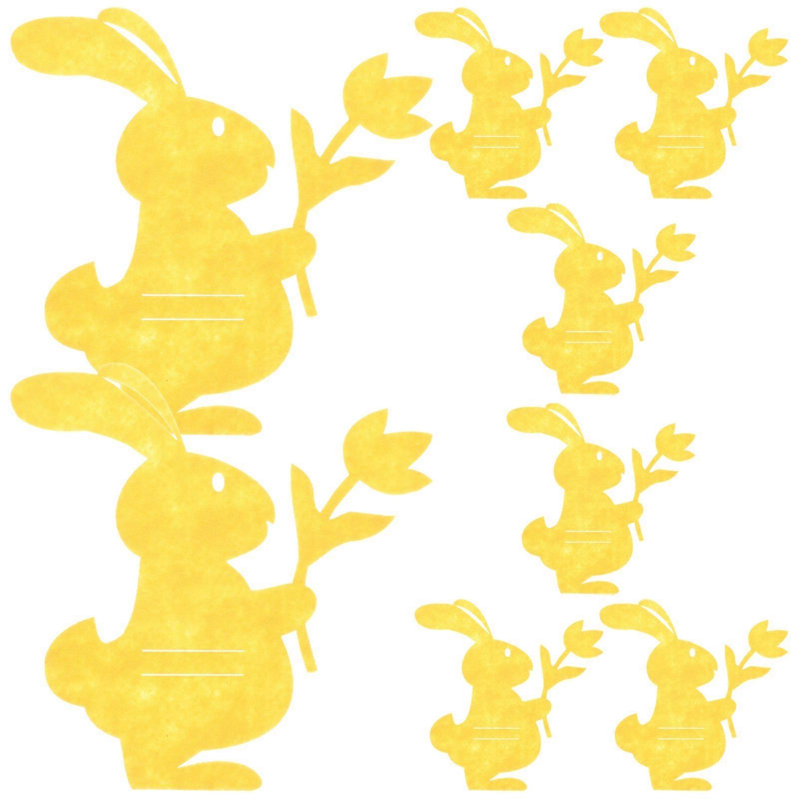 8pcs Easter Themed Design Cutlery Bags Silverware Bag Easter Utensil Bags Easter Decor