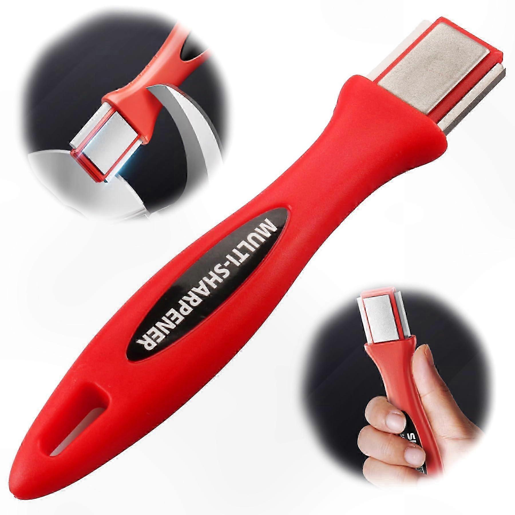 360° Blade Sharpener with Ergonomic Handle for Garden Tools
