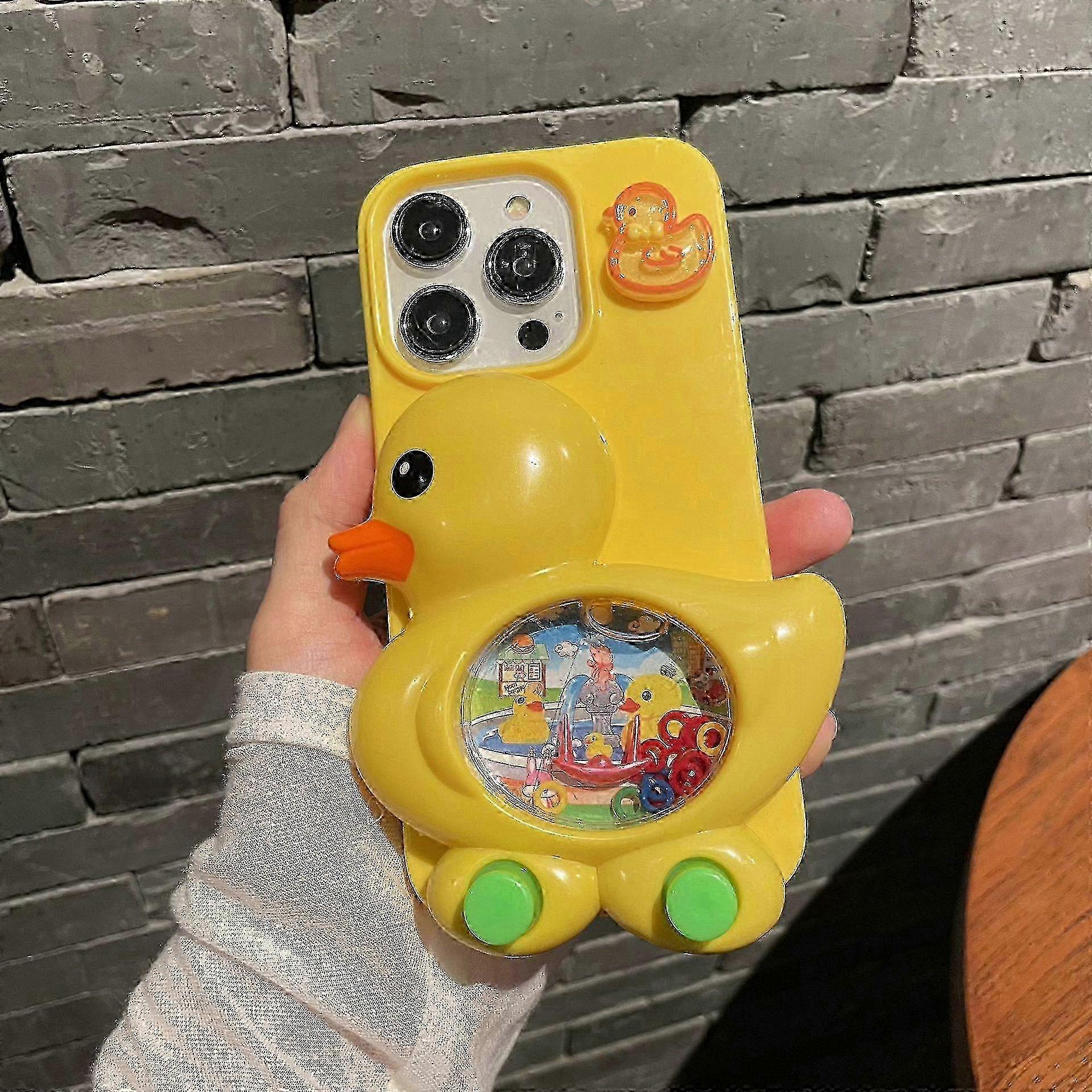 Mobile Phone Case for iPhone 14 with Fun Decompression Game Console Ring