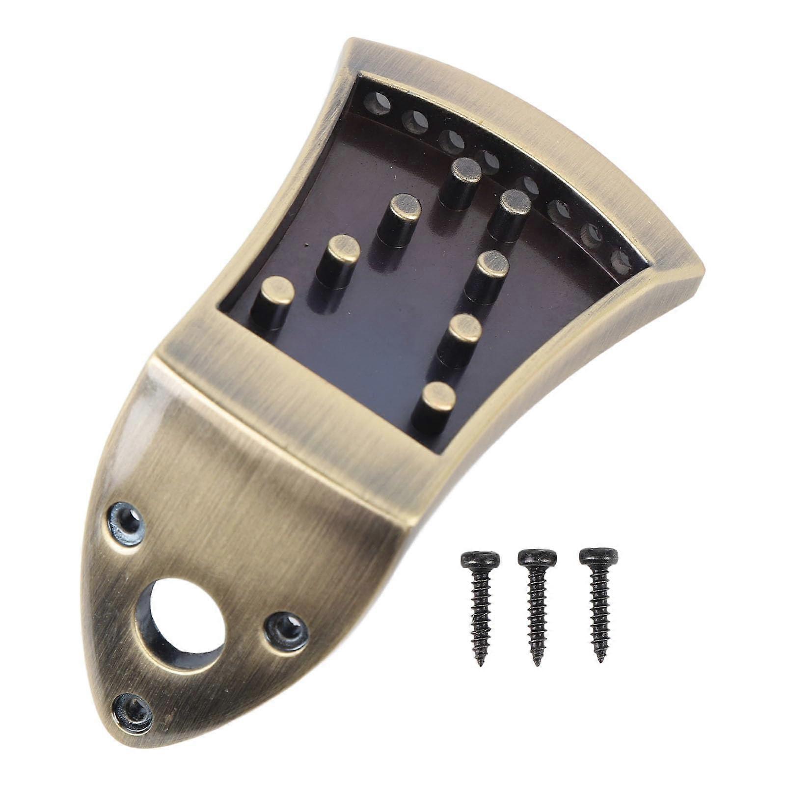 Mandolin Tailpiece Zinc Alloy Integrated Casting No Noise 8 String Fit with Screws