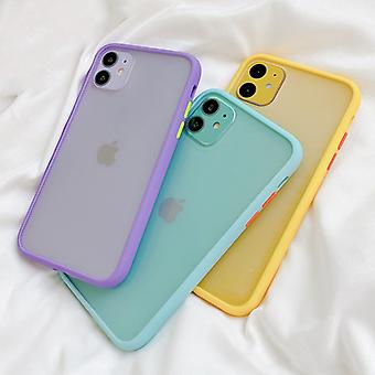 Simple Iphone 11 Case Mint Simple Matte Bumper Phone Case For
