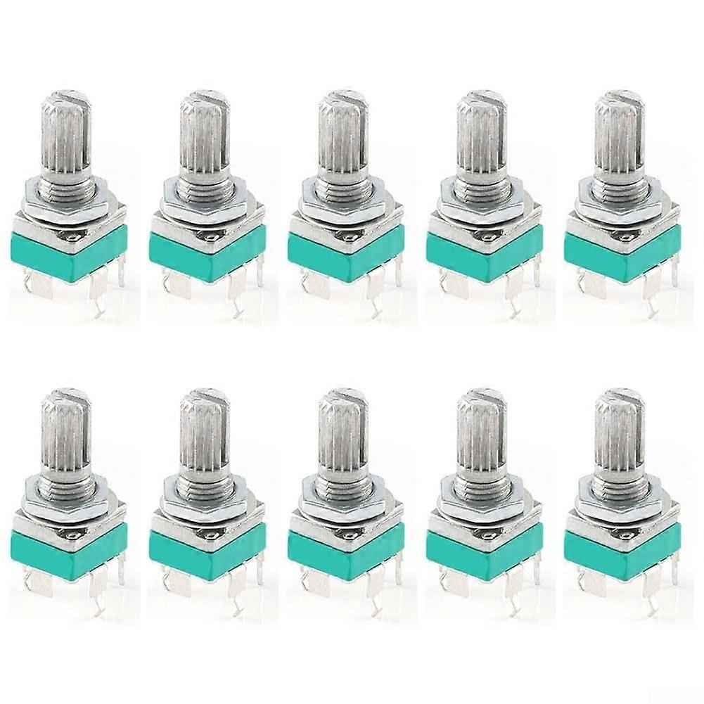 RK097 Potentiometer with Mounting Bracket, 5K Variable Resistor for Precision Audio Tuning and Dimming