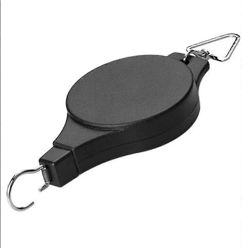 Retractable Hanging Basket Hooks With Pulley