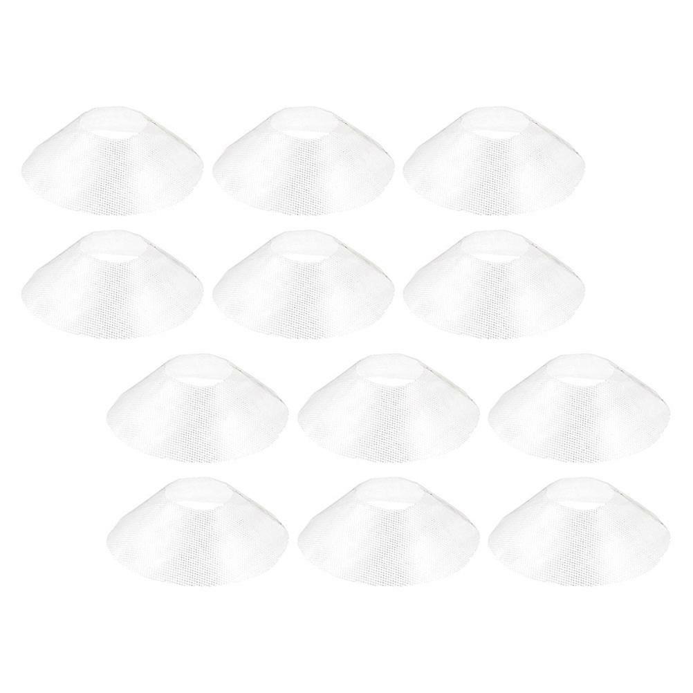 12Pcs Range Hood Filter Net for Kitchen Ventilator Durable White Iron Alloy